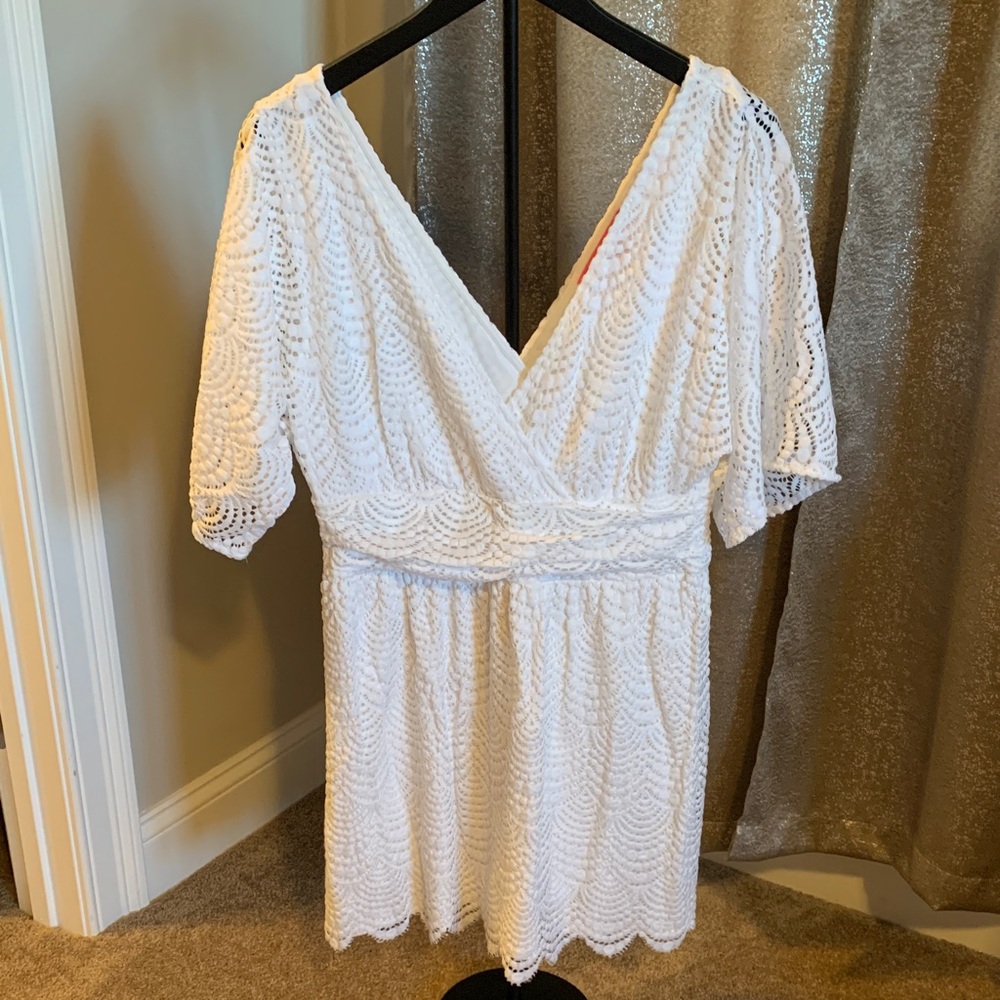 Lilly Pulitzer White Lace Mini Dress